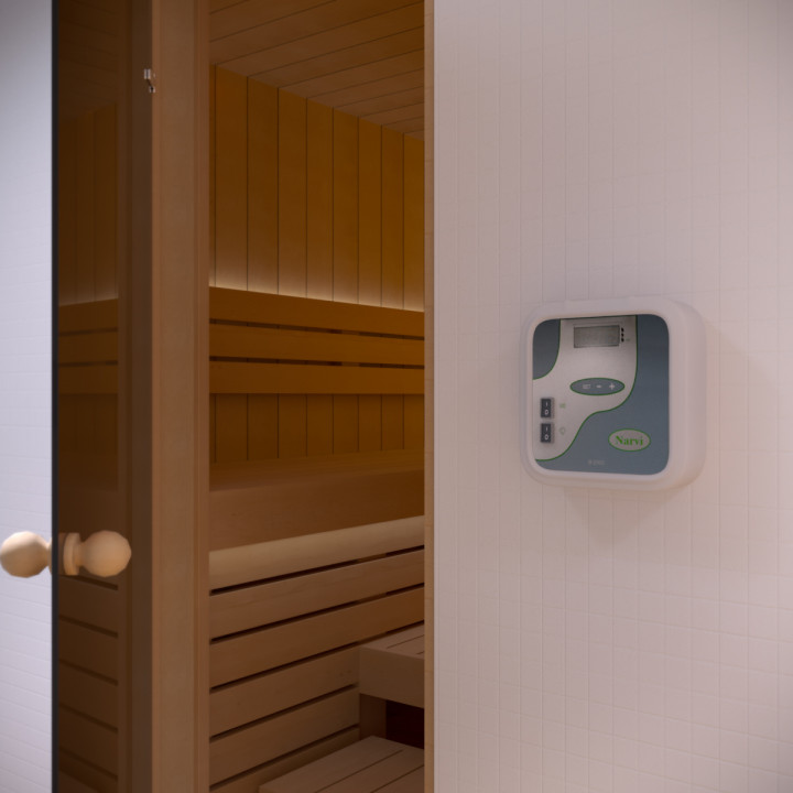 Panneau de commande pour poêle de sauna électrique - NARVI C-2003, 33 kW