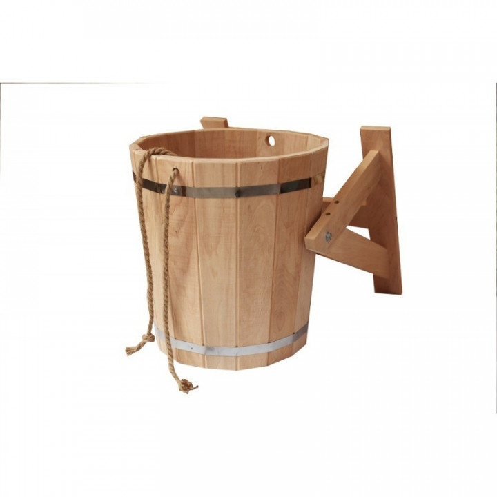 Seau de douche avec insert en plastique, 10 l