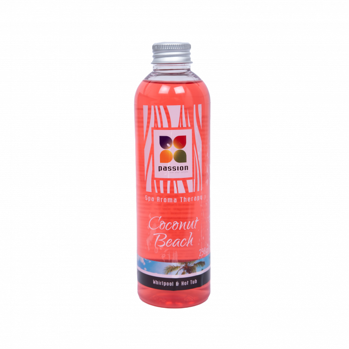 Parfum d'aromathérapie PASSION pour bains à remous et spas - Coconut beach, 250 ml