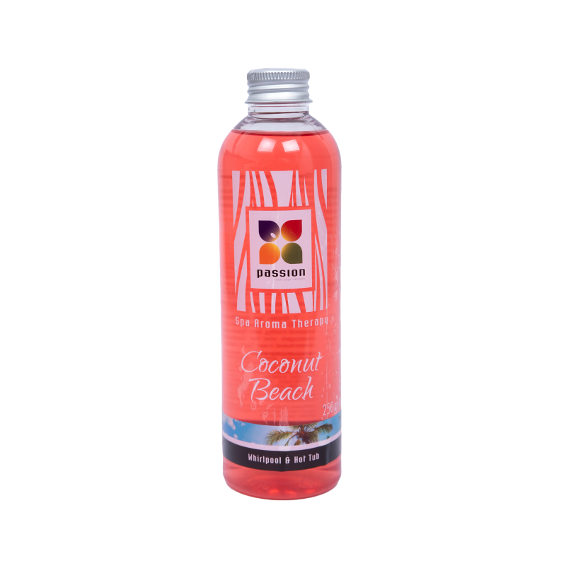 Parfum d'aromathérapie PASSION pour bains à remous et jacuzzi, Coconut beach 250 ml Parfum d'aromathérapie PASSION pour bains à remous et jacuzzi, Coconut beach 250 ml
