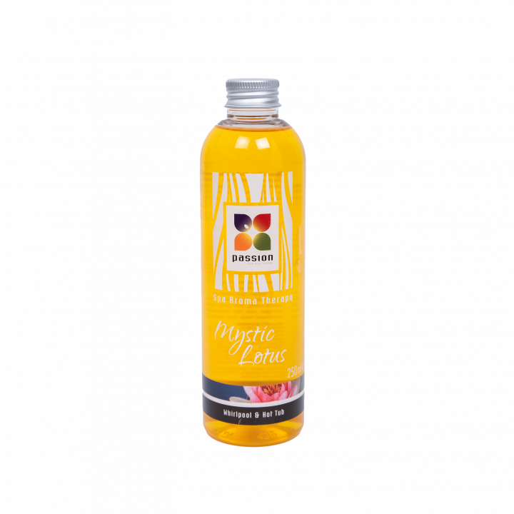Parfum d’aromathérapie PASSION pour bains à remous et spa – Mystic Lotus, 250 ml