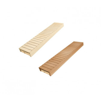 Banc de sauna, tremble/aulne, 400 x 1600-2400 mm