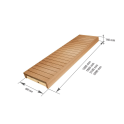 Banc de sauna, tremble/aulne, 600 x 1600-2400 mm - 2