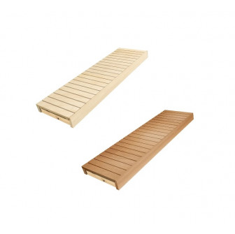 Banc de sauna, tremble/aulne, 600 x 1600-2400 mm