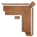 Banc de sauna modulaire PREMIUM, Thermo tremble - 2
