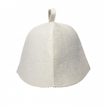 Chapeau de sauna blanc