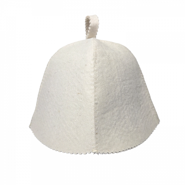 Chapeau de sauna blanc