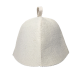 Chapeau de sauna blanc