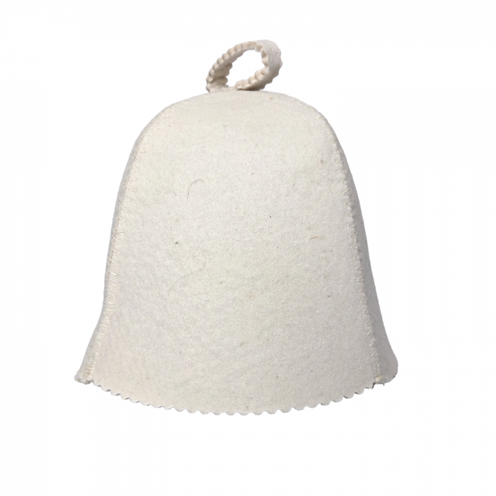 Chapeau de sauna blanc