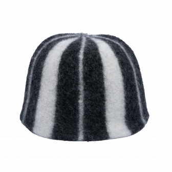 Bonnet de sauna - Rayé, blanc, noir