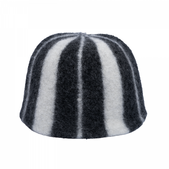 Bonnet de sauna - Rayé, blanc, noir