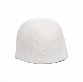 Bonnet de sauna - Blanc, laine