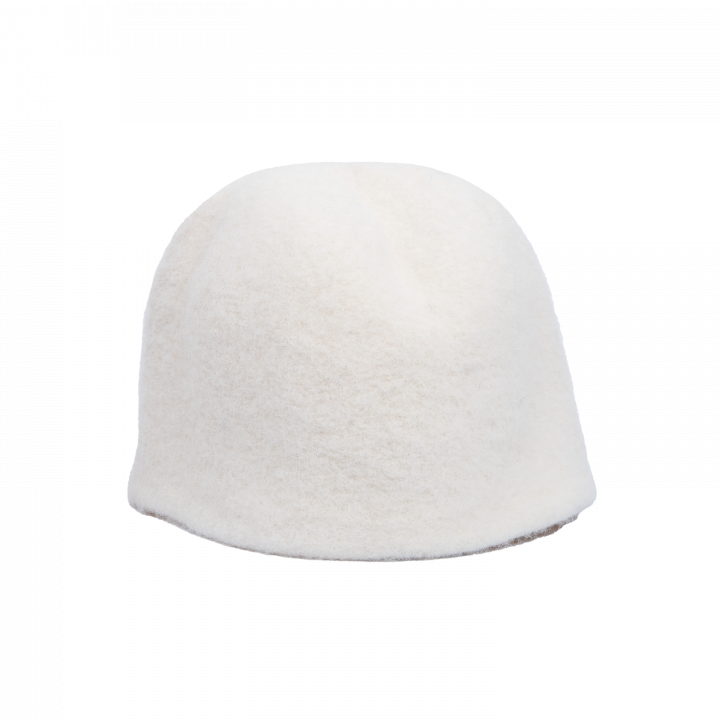 Bonnet de sauna - Blanc, laine