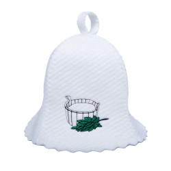 Chapeau de sauna - baignoire avec fouet 