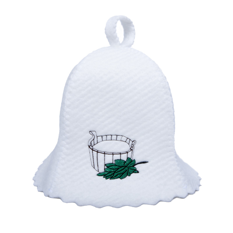 Chapeau de sauna - baignoire avec fouet