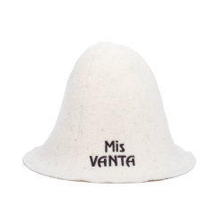 Bonnet de sauna - Miss Vanta, blanc