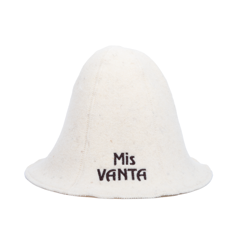 Bonnet de sauna - Miss Vanta, blanc