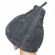 Coffret cadeau pour lui. Bonnet et tablier de sauna pour homme - GRIS Taille S-M