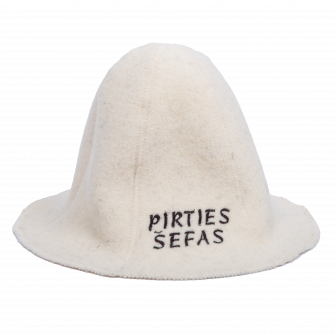 Chapeau de sauna - PIRTIES ŠEFAS, blanc