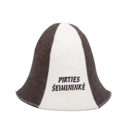 Chapeau de sauna - PIRTIES ŠEIMININKĖ, rayé  Chapeau de sauna - PIRTIES ŠEIMININKĖ, rayé