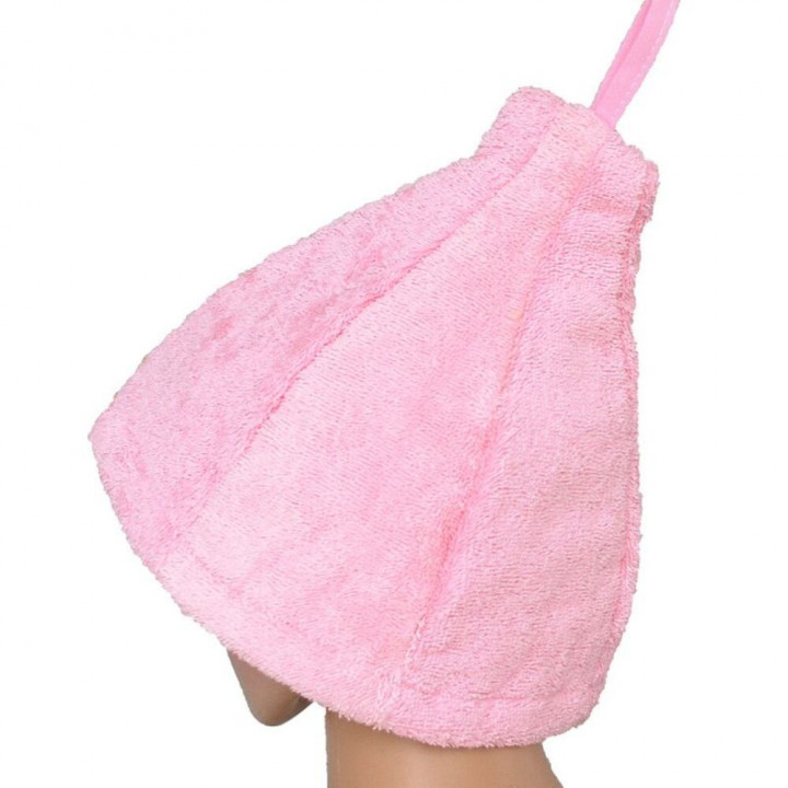 Coffret cadeau pour ELLE. Bonnet et tablier de sauna pour femme - ROSE