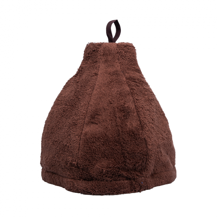 Coffret cadeau pour LUI. Chapeau et tablier de sauna pour homme - MARRON