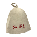 Chapeau de sauna - Sauna, avec inscription rouge - 1