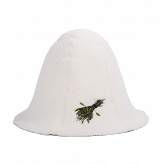 Bonnet de sauna - SAUNA WHISK, blanc