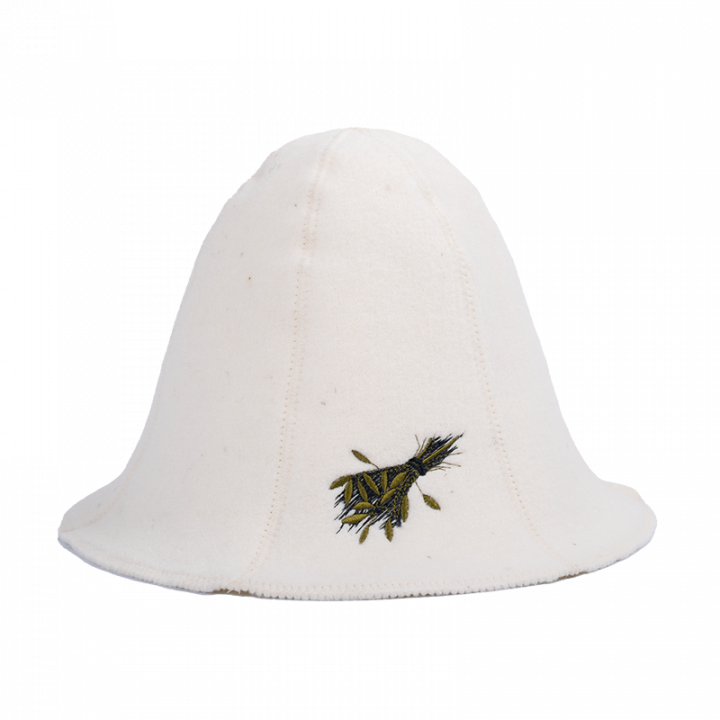 Bonnet de sauna - SAUNA WHISK, blanc