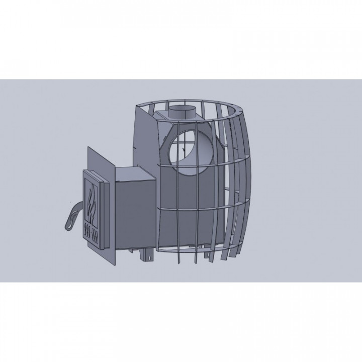 Poêle à bois pour sauna - TEPLODAR BARREL 12 avec porte vitrée