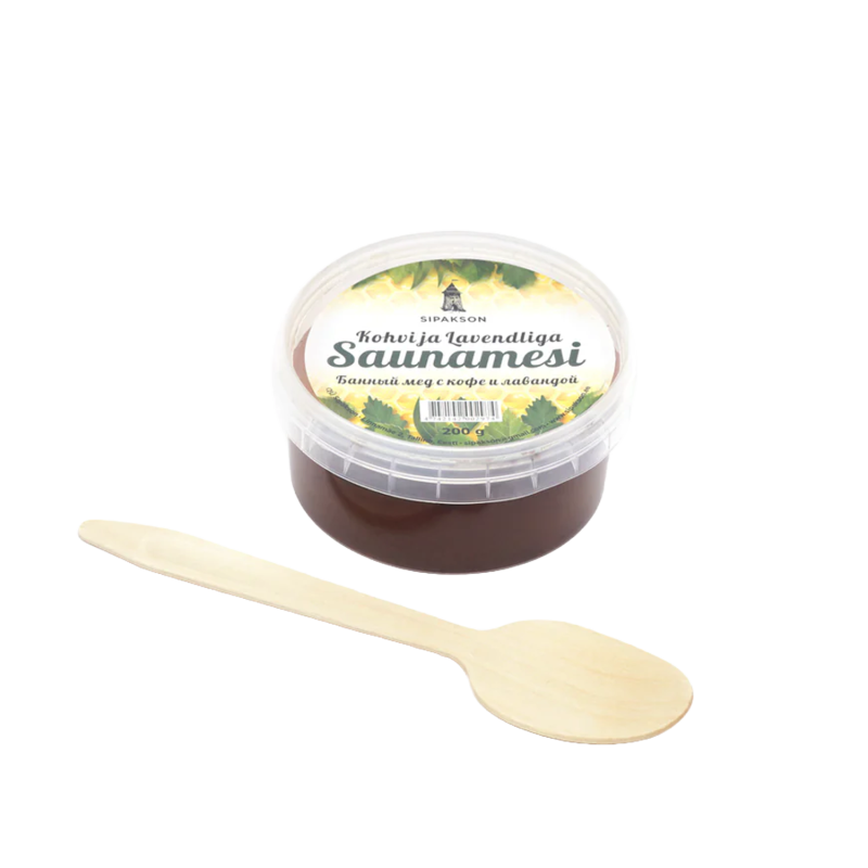 Miel de sauna au café et à l'extrait de lavande, 200 g