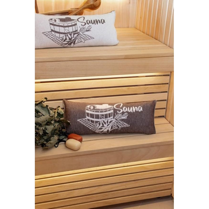 Coussin de sauna, marron