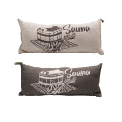 Coussin de sauna, gris foncé  Coussin de sauna, gris foncé