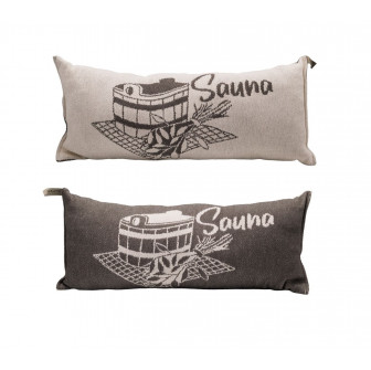 Coussin de sauna, gris foncé