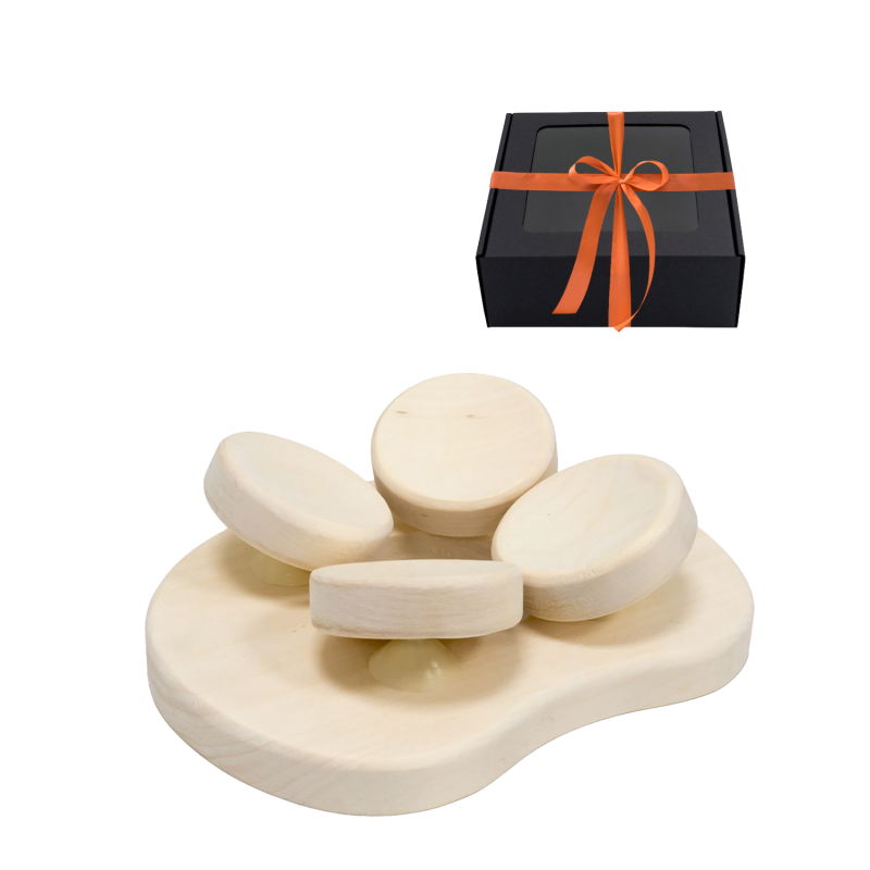 Coussin de sauna pour sauna, dans une boîte cadeau, bois de tremble