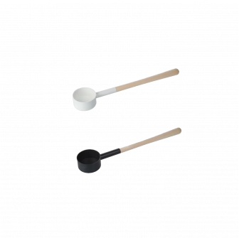 Louche pour sauna SAUFLEX 53 cm, blanche et noire
