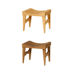 Banc de sauna, thermo-aulne 470x340x410 mm  Banc de sauna, thermo-aulne 470x340x410 mm