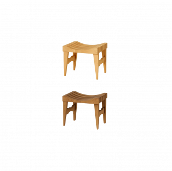 Tabouret de sauna en aulne ou en aulne thermo-résistant, 470 × 340 × 410 mm
