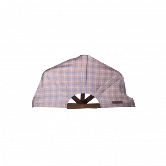 Ventilateur de sauna, tissu à carreaux clair