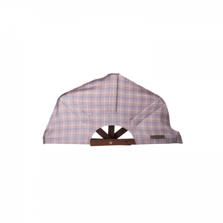 Ventilateur de sauna, tissu à carreaux clair