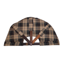 Ventilateur de sauna, tissu à carreaux foncés - 1