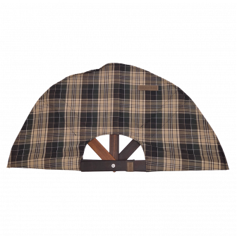 Ventilateur de sauna, tissu à carreaux foncés