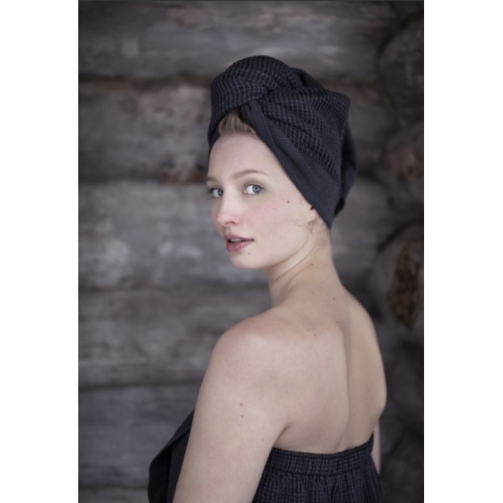 Serviette pour cheveux - RENTO KENNO, gris