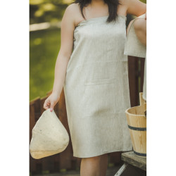 Tablier de sauna pour femme - lin  Tablier de sauna pour femme - lin