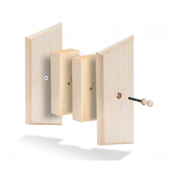 Poignée de porte AD pour portes vitrées C, pin