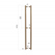 AD Poignée de porte pour portes en verre L-1800