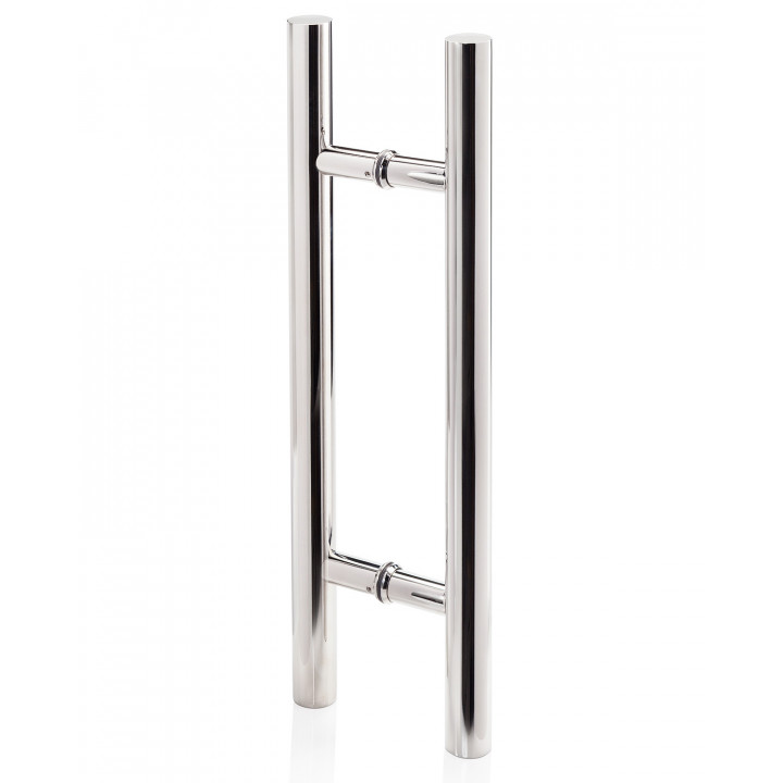 Poignée de porte AD pour portes vitrées AU Premium, chromée