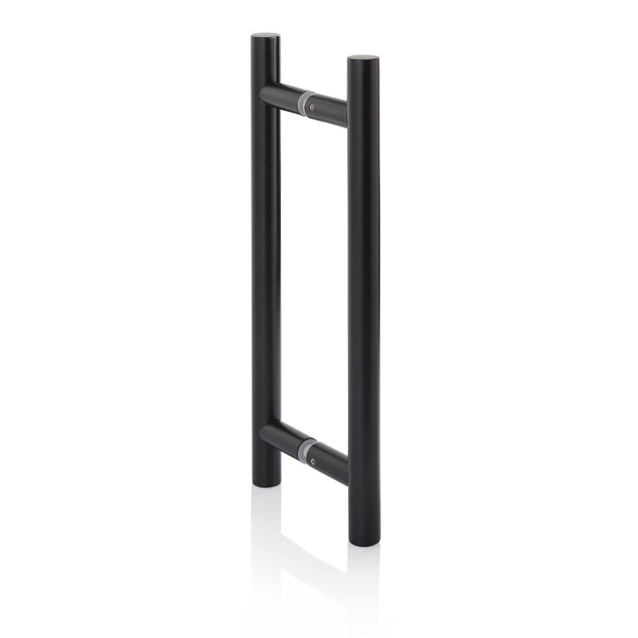 Poignée de porte AD pour portes vitrées AU Mini Premium, métal noir