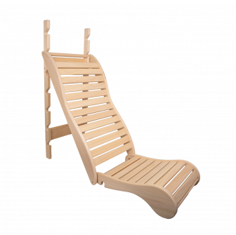 Couchette de détente pour sauna, abachi