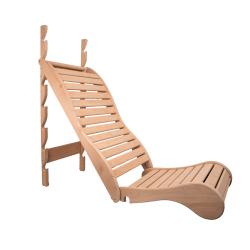 Couchette de détente pour sauna, aulne noir 